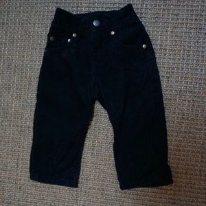 Boys Size 12-18mos GAP Baby Black Corduroy Pants